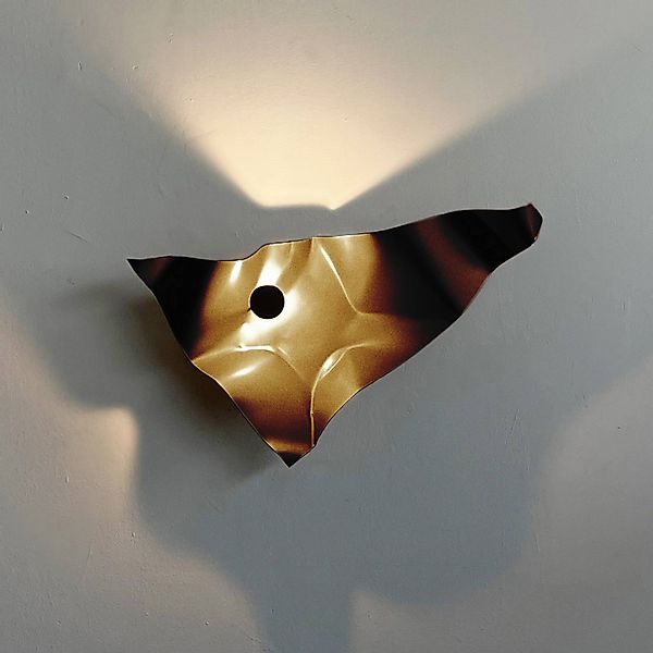 Knikerboker LED-Wandlampe Zona d'ombra, kaffeebraun, 79 cm günstig online kaufen