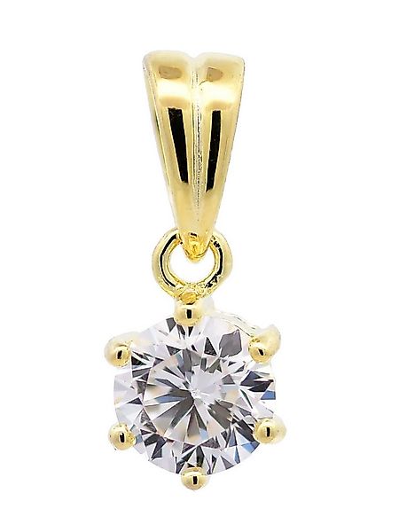 HOPLO Kettenanhänger Anhänger Krappe Zirkonia massiv 925 Sterlingsilber ver günstig online kaufen