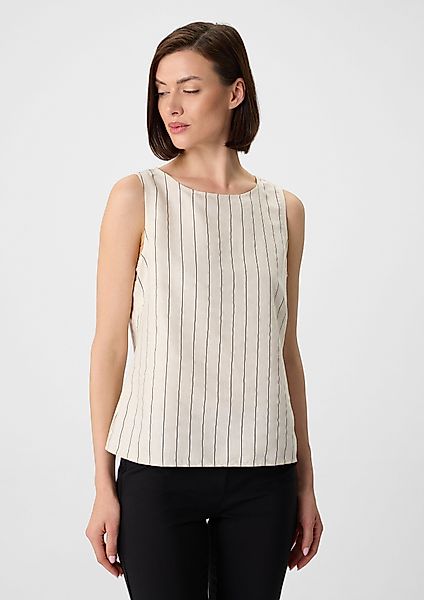 Comma Blusentop Top aus Leinenmix mit günstig online kaufen