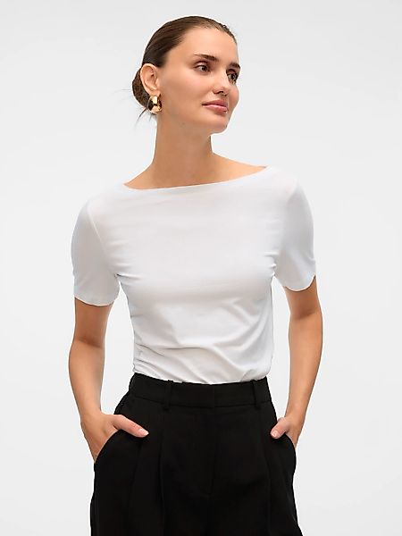 Vero Moda Kurzarmshirt "VMPANDA MODAL S/S TOP NOOS" günstig online kaufen