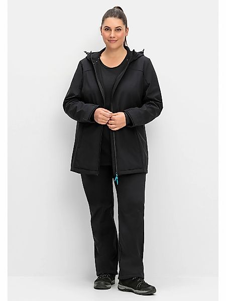 Sheego Softshelljacke "Große Größen", mit Kapuze, atmungsaktiv, wind- und w günstig online kaufen