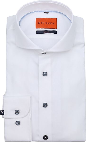 Suitable Melange Hemd Weiß - Größe 39 günstig online kaufen