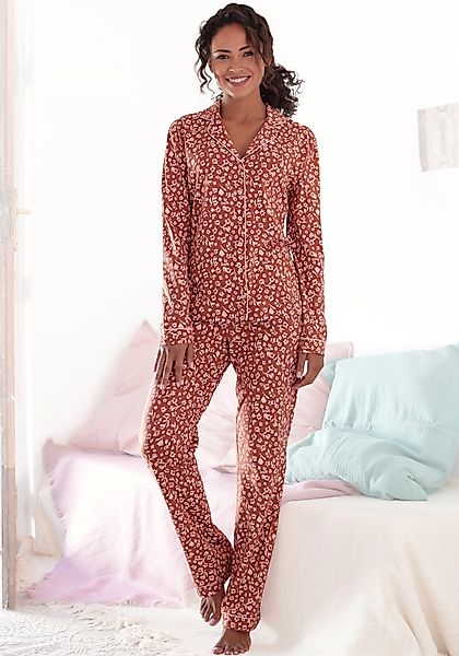 Vivance Dreams Pyjama, (2 tlg.), im klassischen Schnitt günstig online kaufen