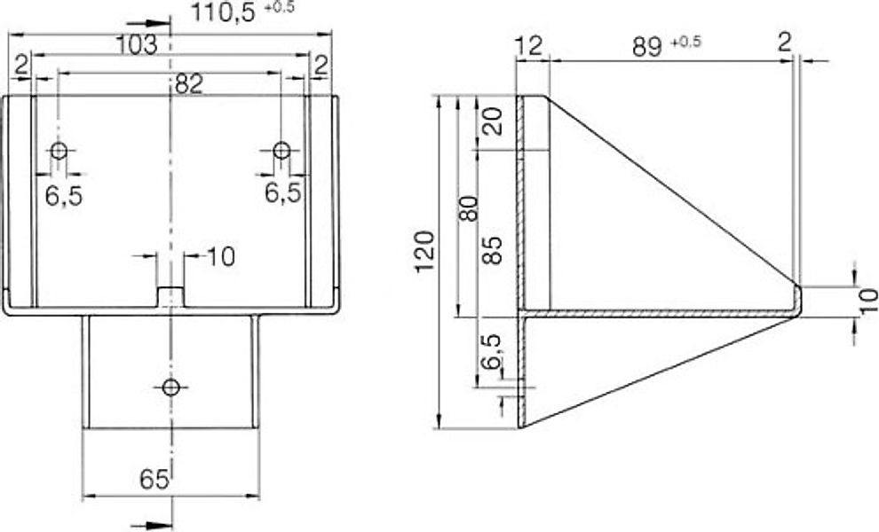 Ceag Notlichtsysteme Wandkonsole für W276.3/4 11145000492 - 11145000492 günstig online kaufen