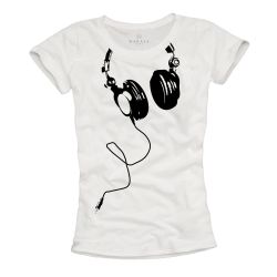 MAKAYA T-Shirt Kurzarm Damen Top Musik günstig online kaufen