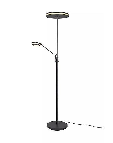 LED-Stehlampe Anthrazit 1 Stück Metall Dunkelgrau günstig online kaufen