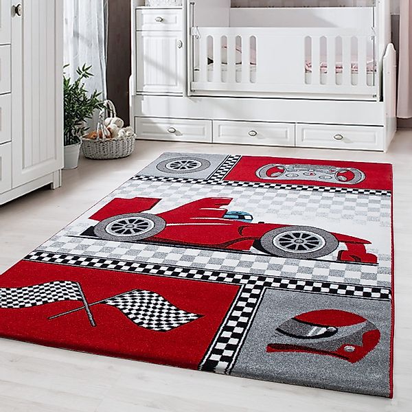 Carpettex Kinderteppich Rennwagen, Läufer, Höhe: 11 günstig online kaufen