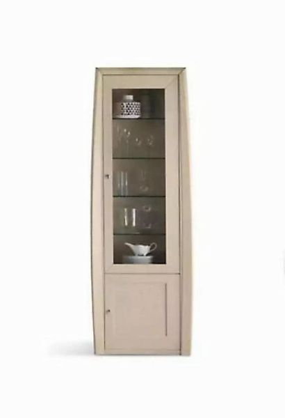 JVmoebel Vitrine Beige Vitrine Italienische Möbel Wohnzimmer Glasvitrine Ne günstig online kaufen