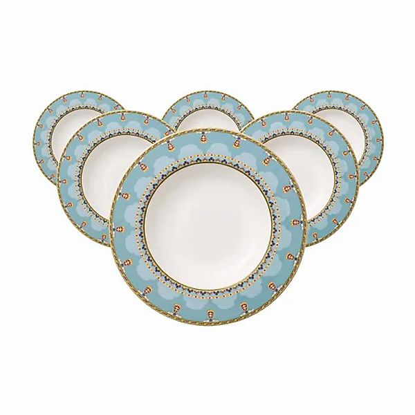 Villeroy & Boch Suppenteller »Suppenteller Samarkand Aquamarin ø 24,8 cm 6e günstig online kaufen