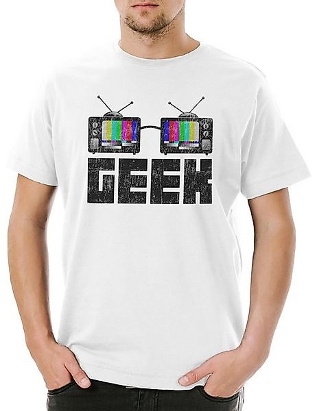 Urban Backwoods Print-Shirt Urban Backwoods Geek TV Glasses Herren T-Shirt günstig online kaufen