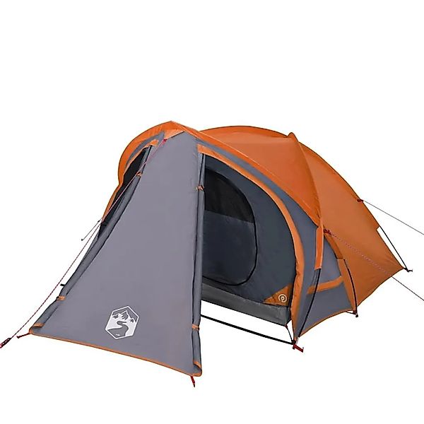 vidaXL Kuppel-Campingzelt 2 Personen Grau und Orange Wasserdicht 94341 günstig online kaufen
