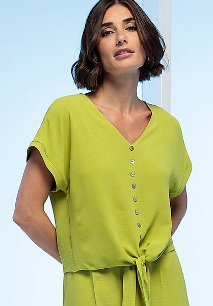 bianca Shirtbluse SANJA aus Stoff mit bewegter Oberfläche in Trendfarbe günstig online kaufen