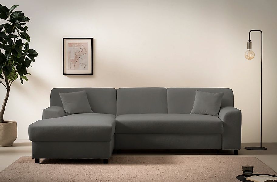 DOMO collection Ecksofa "Turah 2, L-Form, in Cord u. wasserabweisender Micr günstig online kaufen
