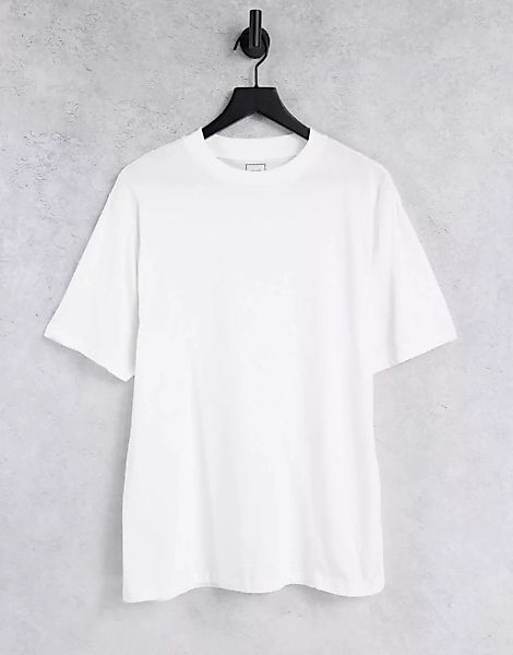 River Island – T-Shirt in Weiß mit Rundhalsausschnitt günstig online kaufen