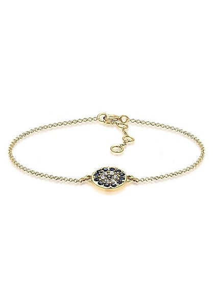 Elli Armband Blüte Kreis Silbert, mit Kristallen von Swarovski® (kein Set, günstig online kaufen