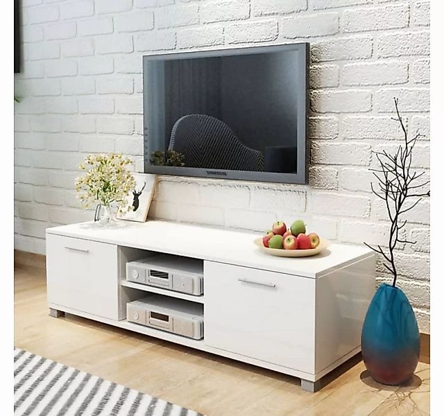furnicato TV-Schrank Hochglanz-Weiß 120x40,5x35 cm günstig online kaufen