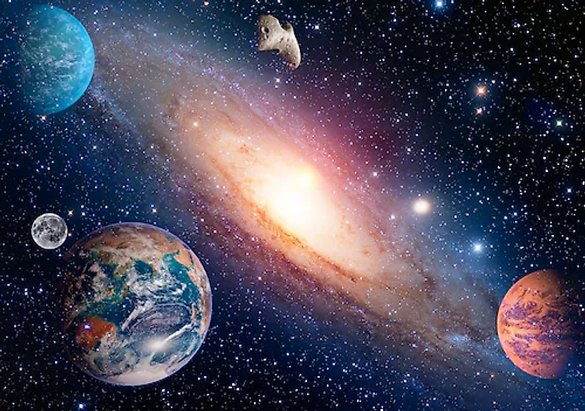 Papermoon Fototapete PLANETEN-GALAXIE WELTALL UNIVERSUM WELTRAUM günstig online kaufen