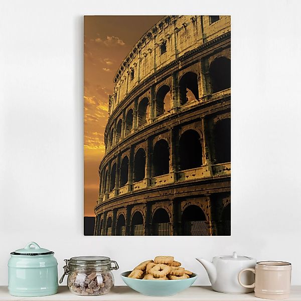 Leinwandbild Architektur & Skyline - Hochformat The Colosseum günstig online kaufen