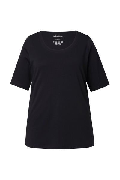Ulla Popken T-Shirt Pima Cotton Shirt günstig online kaufen