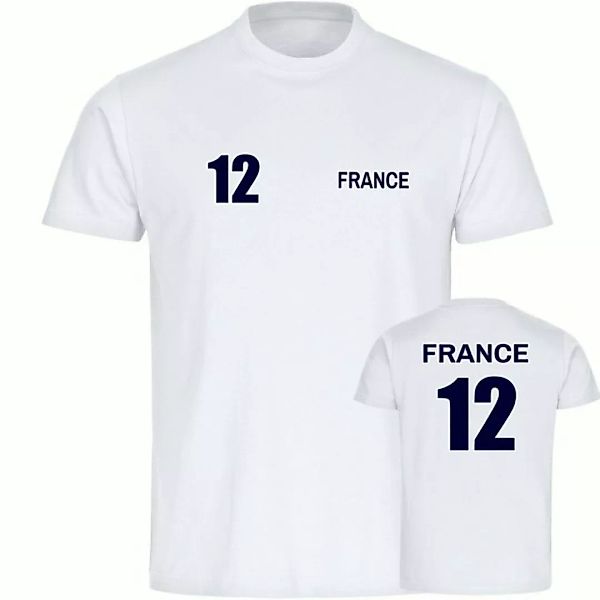 multifanshop T-Shirt Herren France - Trikot 12 - Männer günstig online kaufen