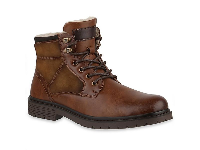 VAN HILL 841881 Bootsschuh Herren Warm Gefütterte Worker Boots Bequeme Prof günstig online kaufen