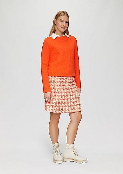 s.Oliver Minirock Rock Bouclé-Rock mit leichtem Futter günstig online kaufen