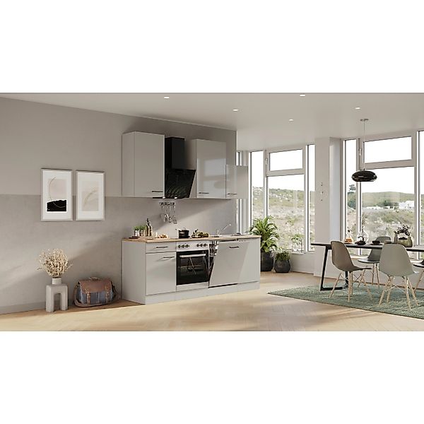 Flex-Well Küchenzeile "Lund" wahlweise mit E-Geräten, Breite 220 cm, glänze günstig online kaufen