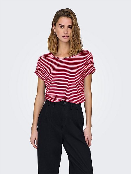 ONLY Kurzarmshirt ONLMOSTER STRIPE S/S O-NECK TOP JRS NOOS gestreift, lässi günstig online kaufen
