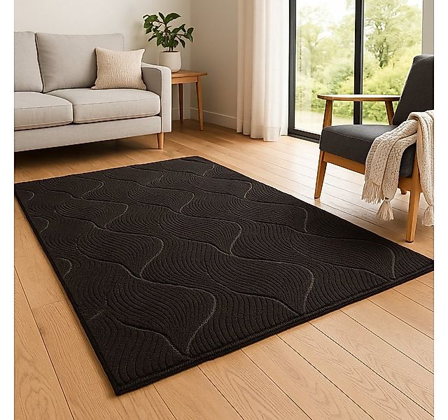 TaCa Home Teppich Kurzflor Teppich Hasenfell Optik, rechteckig, Höhe: 10 mm günstig online kaufen