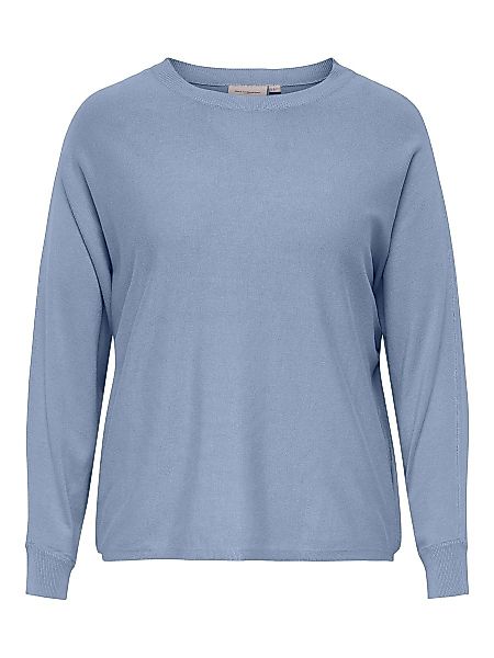 ONLY Curvy Fledermausarm- Pullover Damen Blau günstig online kaufen