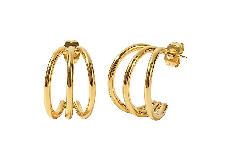 KARMA Paar Creolen Ohrrineg Damen Edelstahl Silber Gold od. Biocolor Ohrrin günstig online kaufen