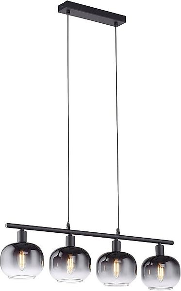 JUST LIGHT Pendelleuchte ZEA, mit Rauchgläsern und schwarzem Finish, ohne L günstig online kaufen