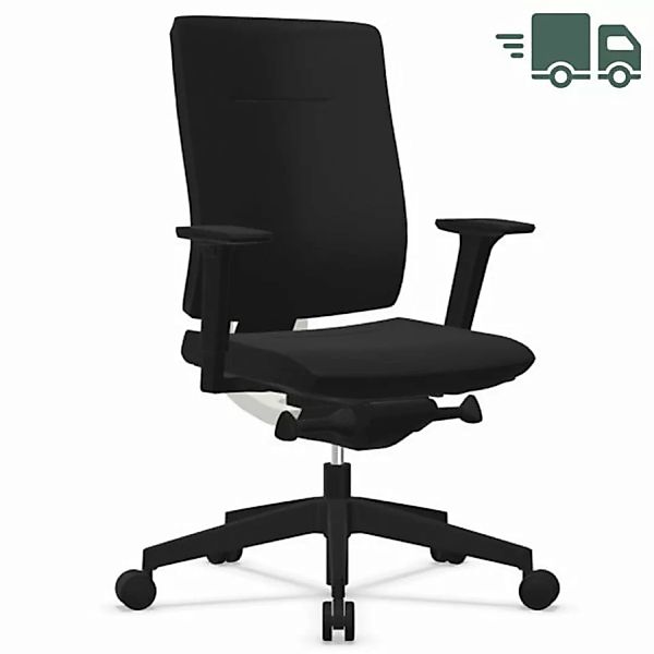 Profim Xenon 10SFL Bürodrehstuhl schwarz mit Polsterrücken - schnell liefer günstig online kaufen