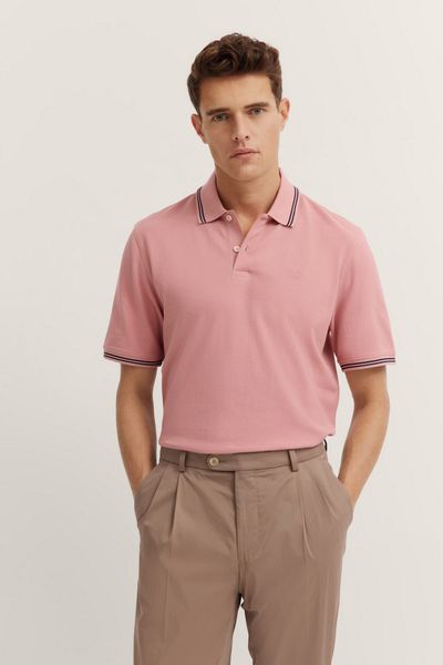 bugatti Poloshirt mit Kontraststreifen und Bruststickerei günstig online kaufen