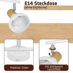 Nettlife Deckenstrahler Vintage E14 Innen Industrial günstig online kaufen