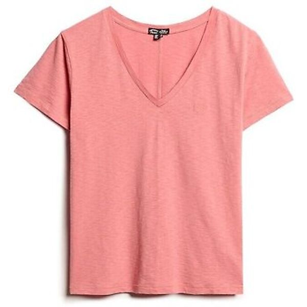 Superdry  T-Shirt T-shirt à col en V brodée femme  Slub günstig online kaufen