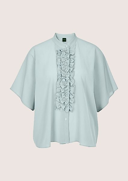 MADELEINE Kurzarmbluse "Blusenshirt Elegante Seidenbluse mit Rüschen" Bluse günstig online kaufen