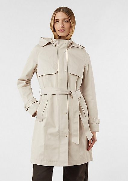 comma Funktionsmantel Outdoor-Mantel Baumwoll-Trenchcoat mit abnehmbarer Ka günstig online kaufen