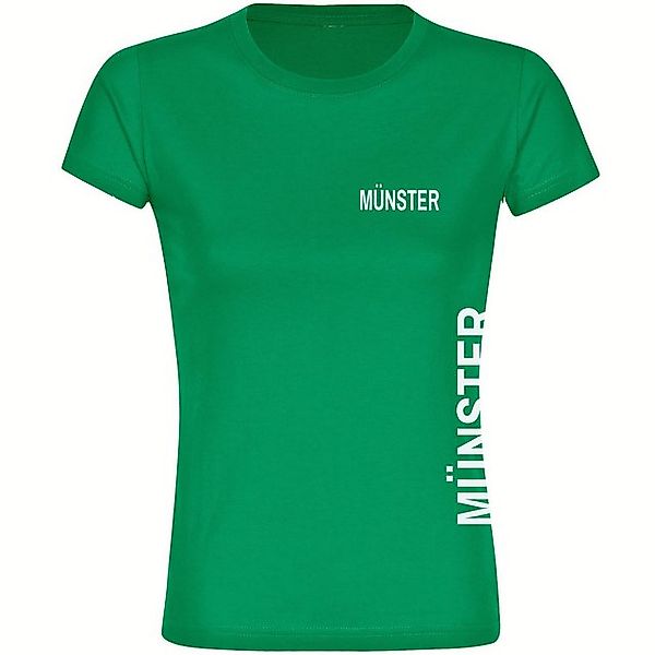 multifanshop T-Shirt Damen Münster - Brust & Seite - Frauen günstig online kaufen