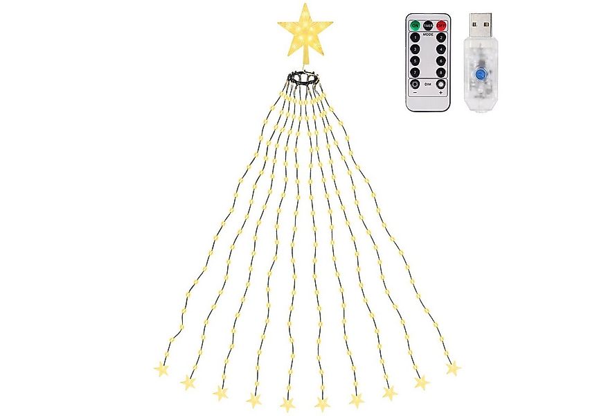 Salcar LED-Lichterkette LED Lichterkette Weihnachtsbaumspitze Stern Weihnac günstig online kaufen