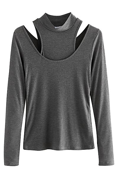 Next Langarmshirt Mehrlagiges, halbtransparentes Langarmoberteil (1-tlg) günstig online kaufen