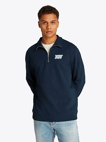 Tommy Jeans Sweatshirt "TJM REG BUBBLE QRTR ZIP FRNT/BCK", mit großem Rücke günstig online kaufen