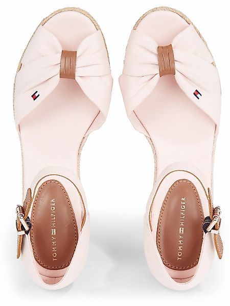 Tommy Hilfiger Keilsandalette "BASIC OPEN TOE MID WEDGE", Sommerschuh, Sand günstig online kaufen