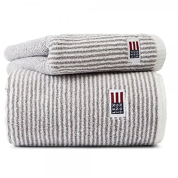 Lexington Badetücher Handtuch Original Weiß Grau günstig online kaufen
