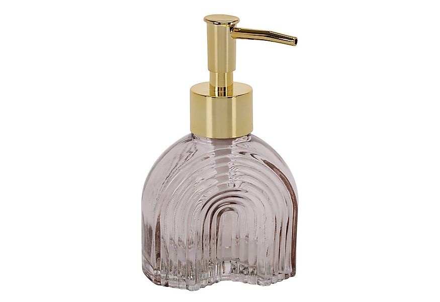 Meinposten Seifenspender Flüssigseifenspender Retro braun beige gold Glas P günstig online kaufen