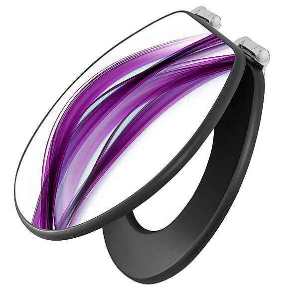 banjado WC-Sitz Anthrazit Motiv Violet Element günstig online kaufen