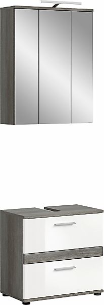 welltime Badmöbel-Set "Lucca, bestehend aus: 1x Waschbeckenunterschrank & 1 günstig online kaufen