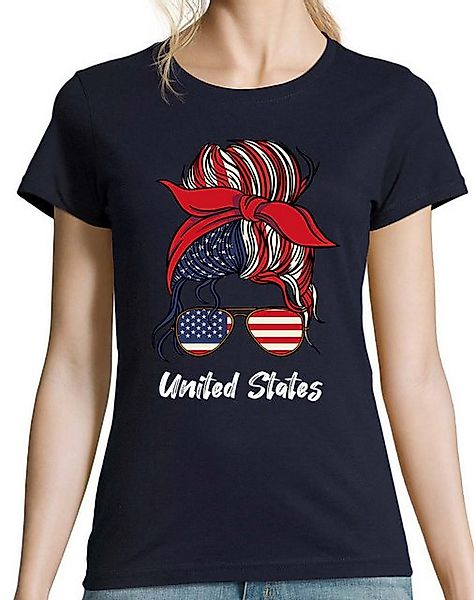 Youth Designz Print-Shirt USA Flagge Damen günstig online kaufen