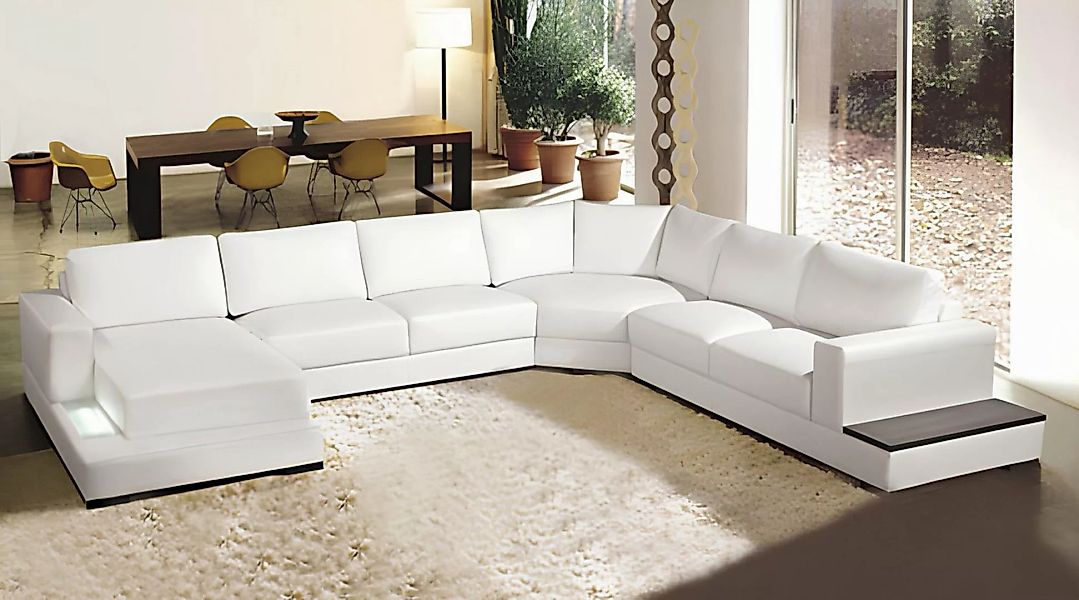 Xlmoebel Sofa Neues Ecksofa Ledercouch Wohnlandschaft Design Modern Eckgarn günstig online kaufen