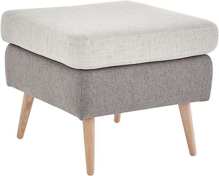 Home affaire Hocker "Salla", 2-farbig, Bouclé oder Struktur fein, passend z günstig online kaufen